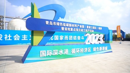 青岛市绿色低碳新材料产业园(董家口园区)在青岛西海岸新区揭牌
